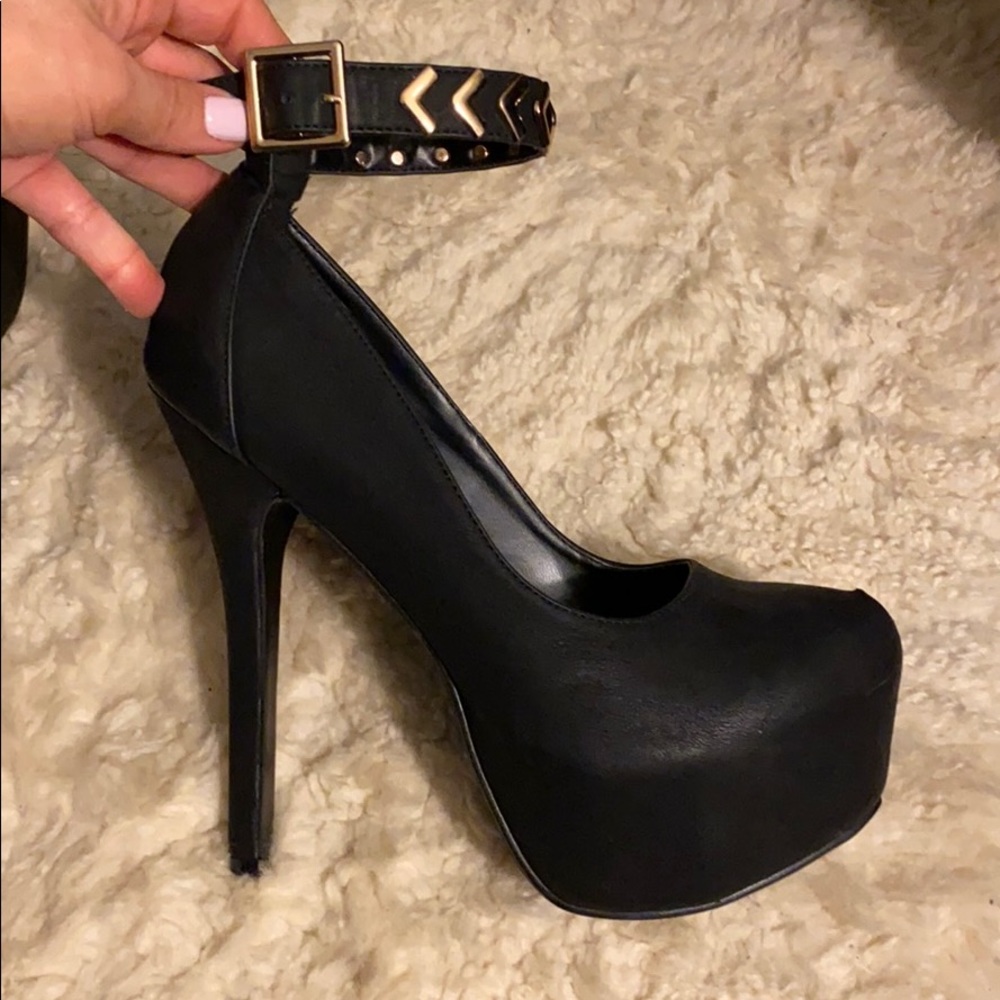 Black & Gold Heels